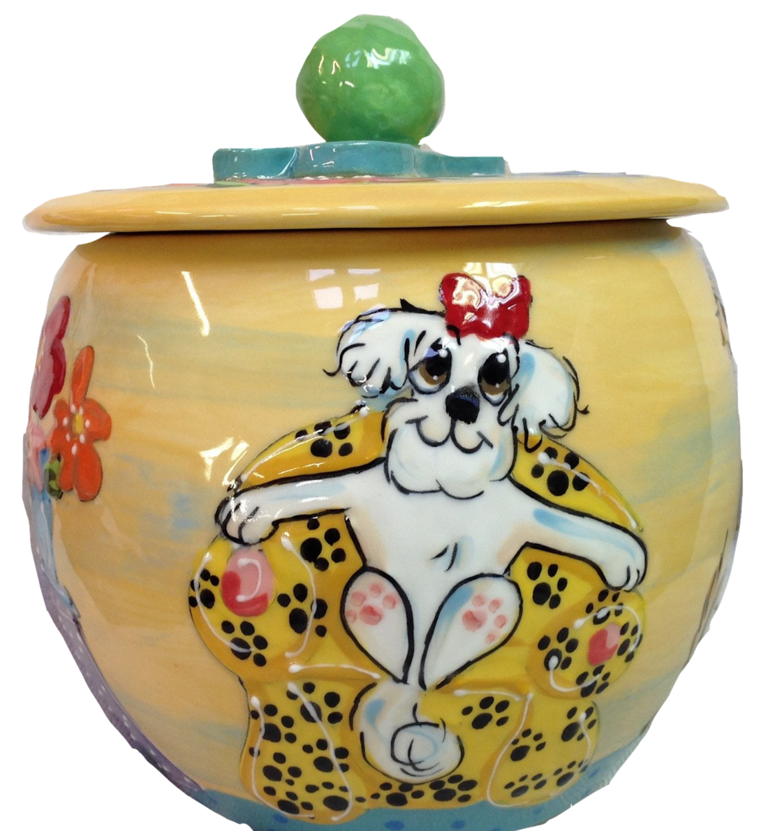 Bichon Gift - Pet Gift - Treat Jar - Cookie Jar - Personalized - Custom