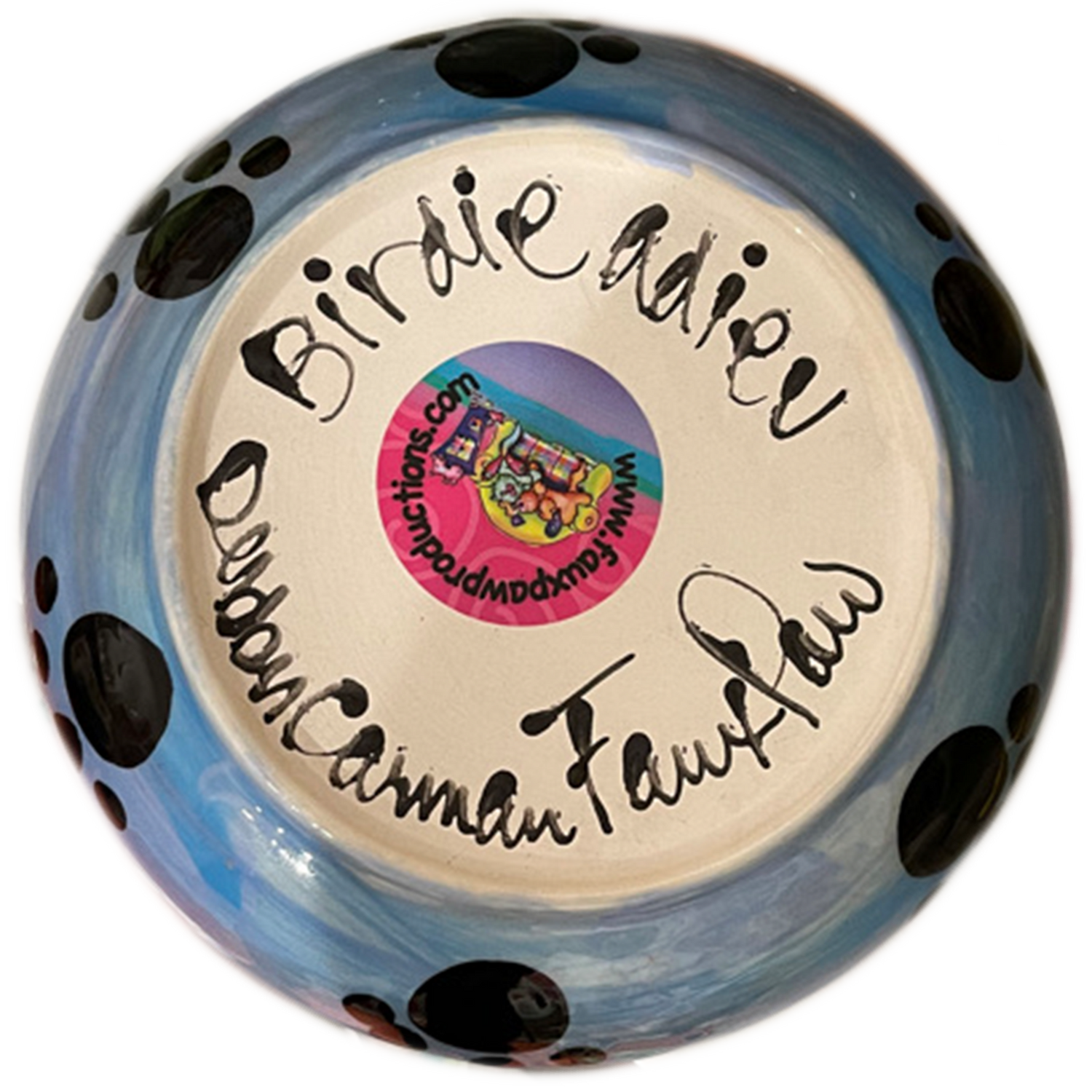 Birdie Adieu Ceramic Food Bowl