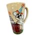 Dog Birthday Mug featuring white Maltese in birthday hat 