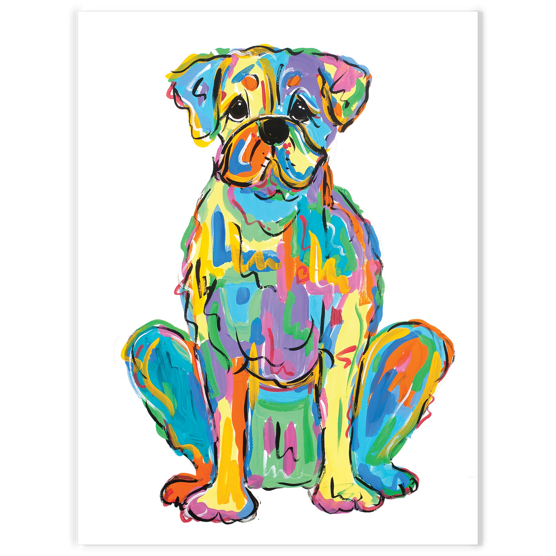 icanvas wall decor rainbow pet art by debby carman