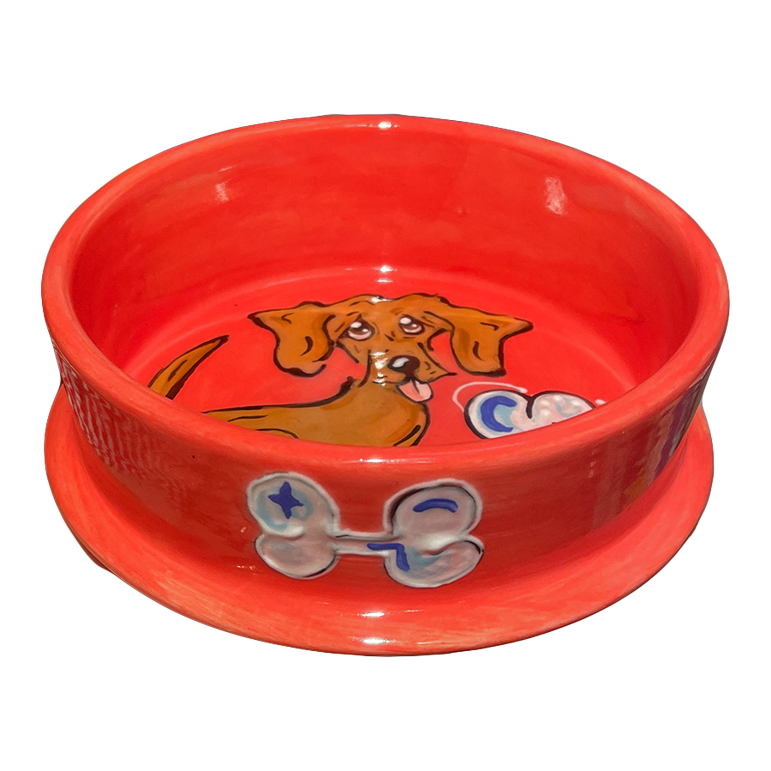 Doxie Bone Doggie Dog Bowl