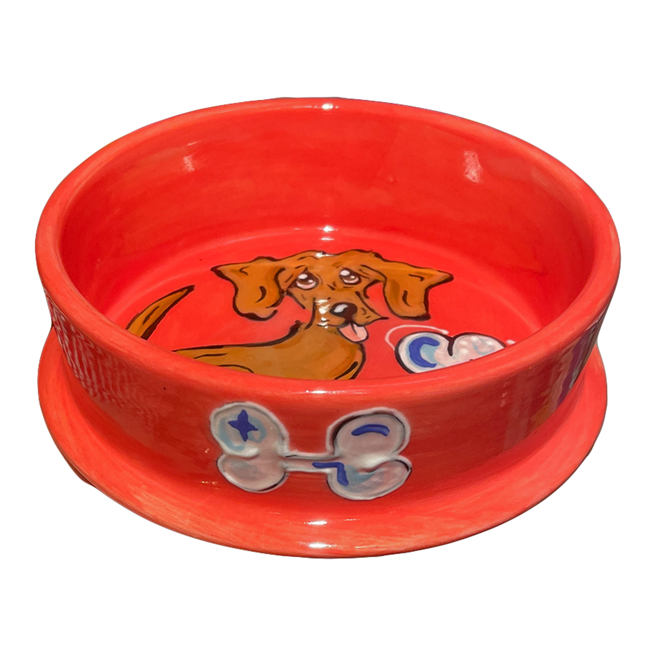 Doxie Bone Doggie Dog Bowl