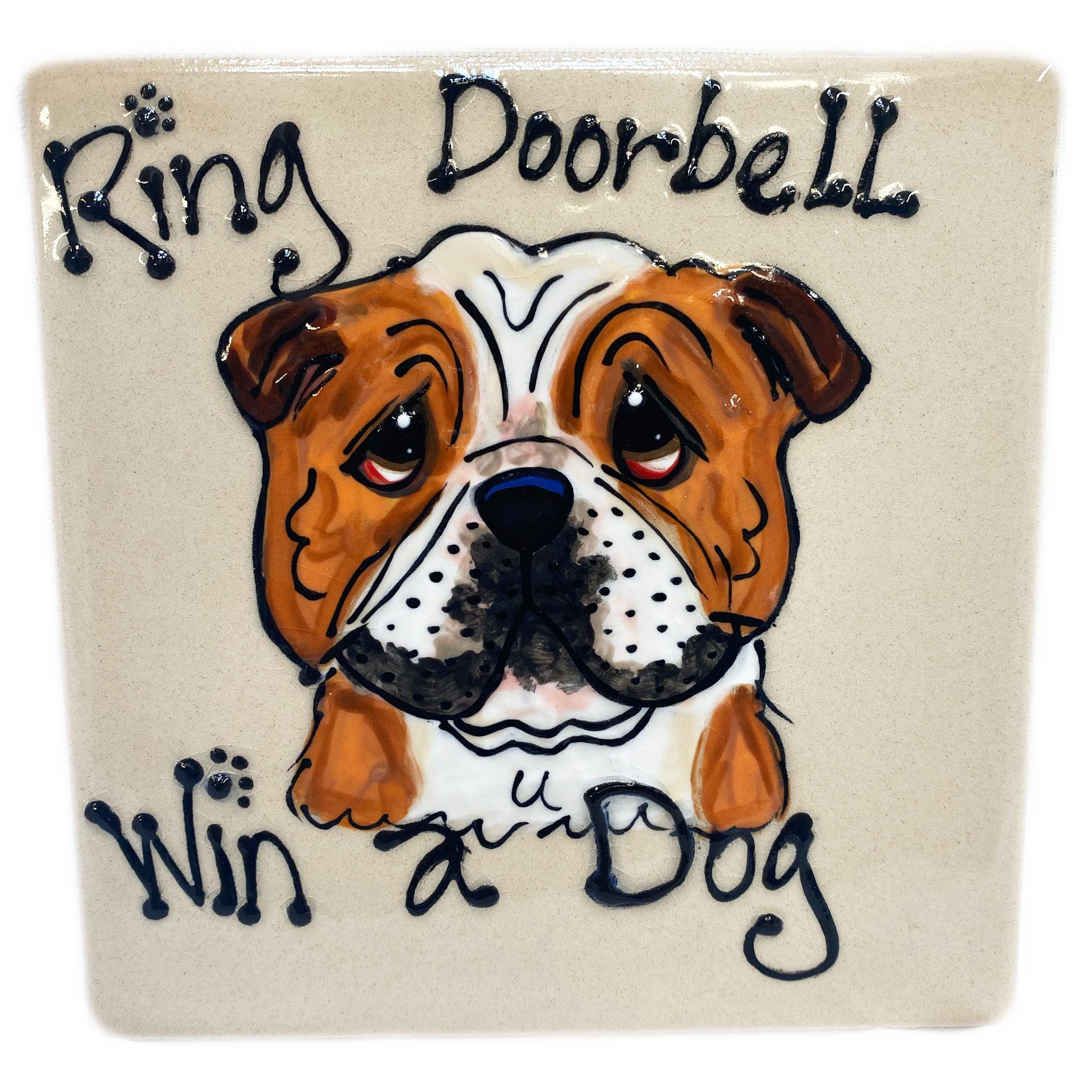 Bulldog Portrait Tile