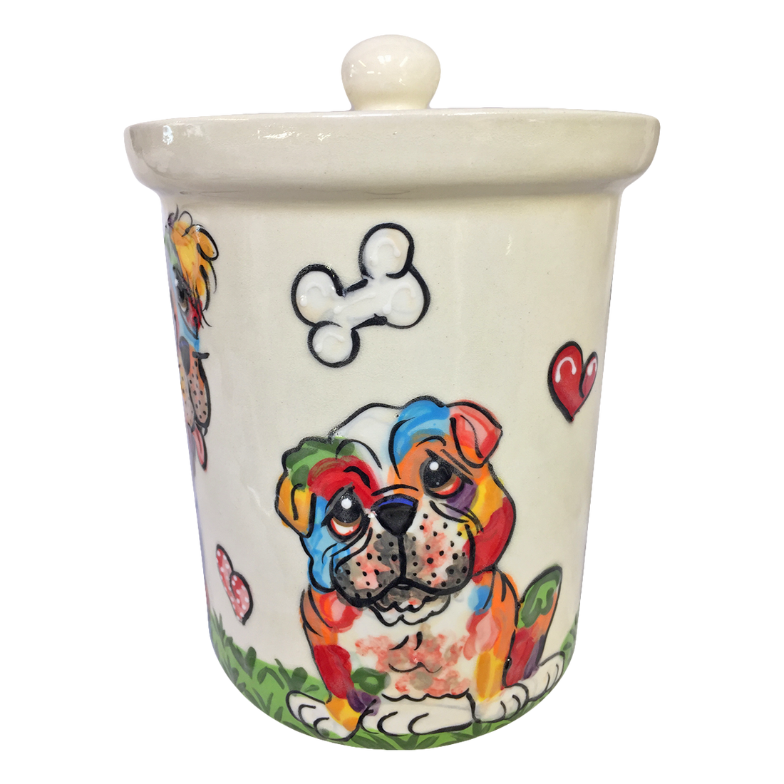 Bulldog Rainbow Palz™ Treat Jar