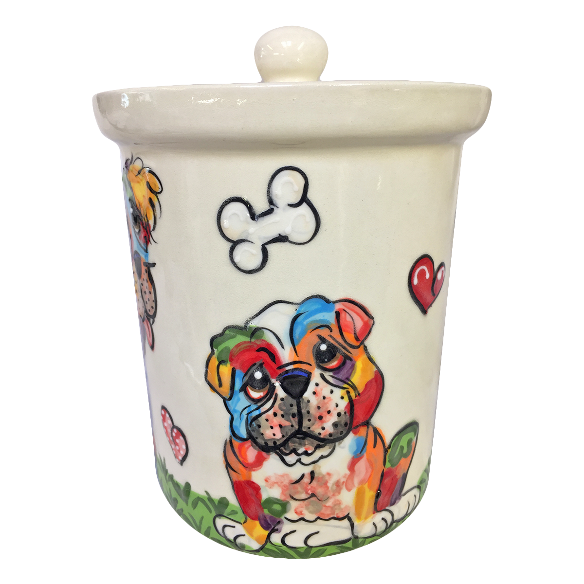 Bulldog Rainbow Palz™ Treat Jar