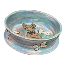 Bully Terrier Handmade Ceramic Dog Bowl