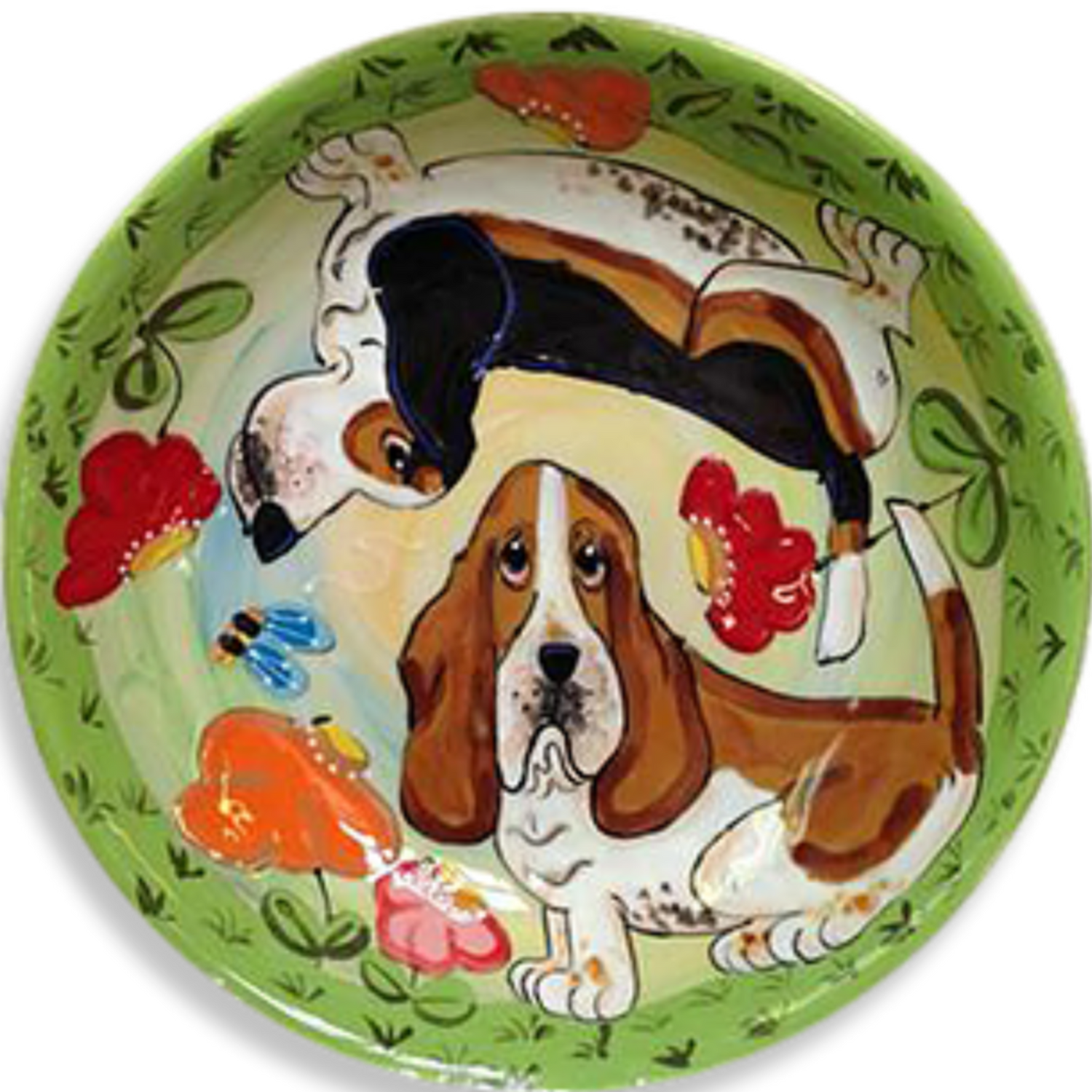 BASSETT HOUND TROPHY PLATTER