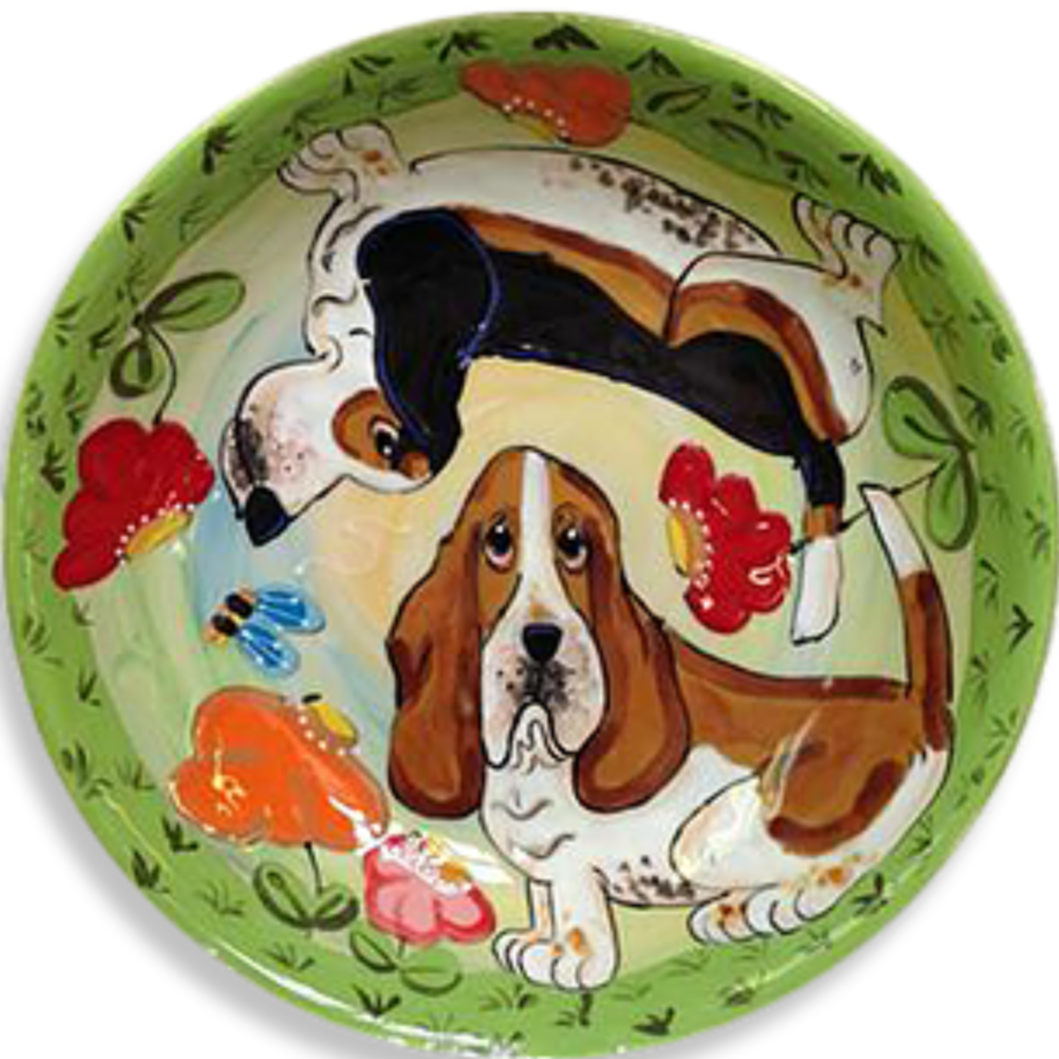 BASSETT HOUND TROPHY PLATTER