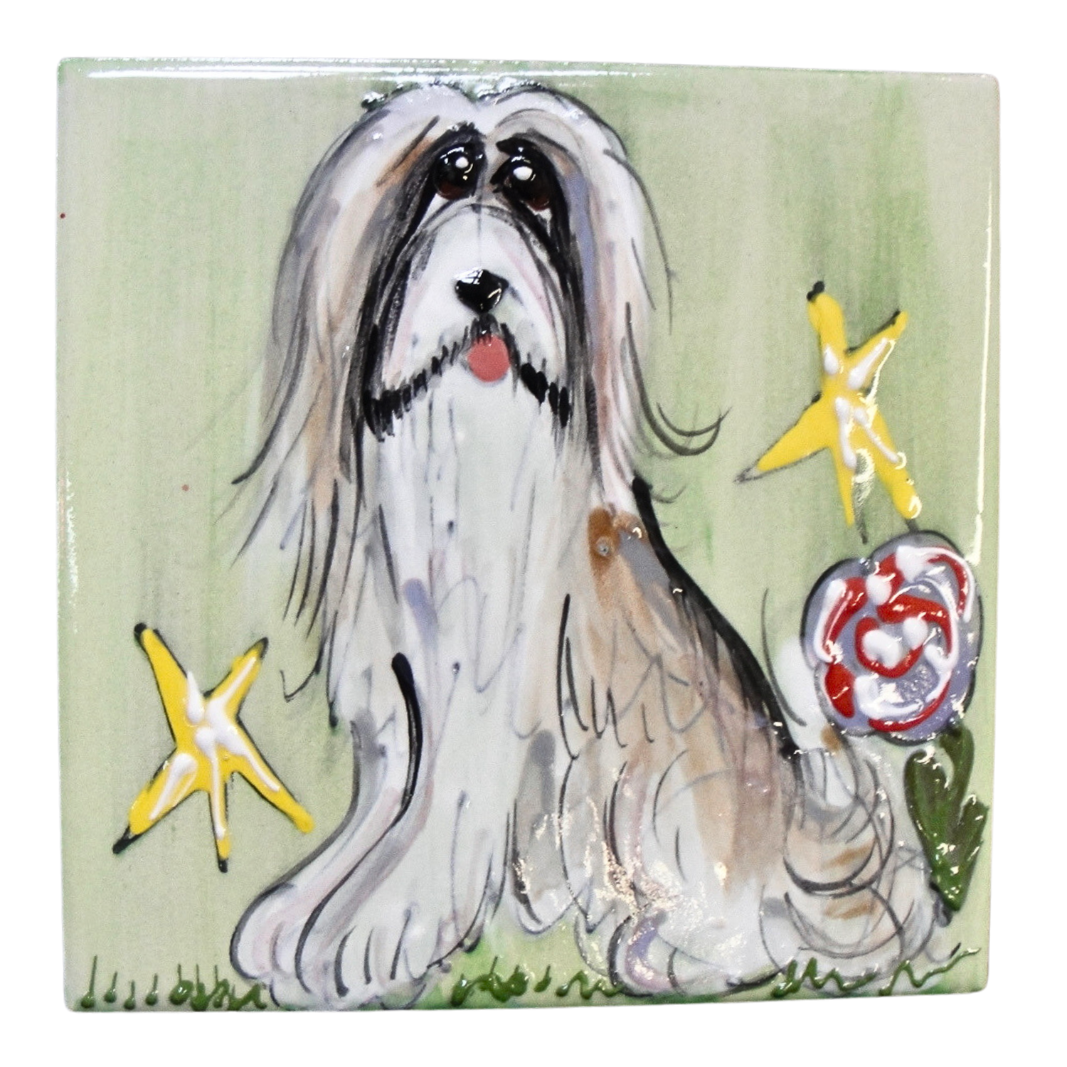 Bearded Collie Tile