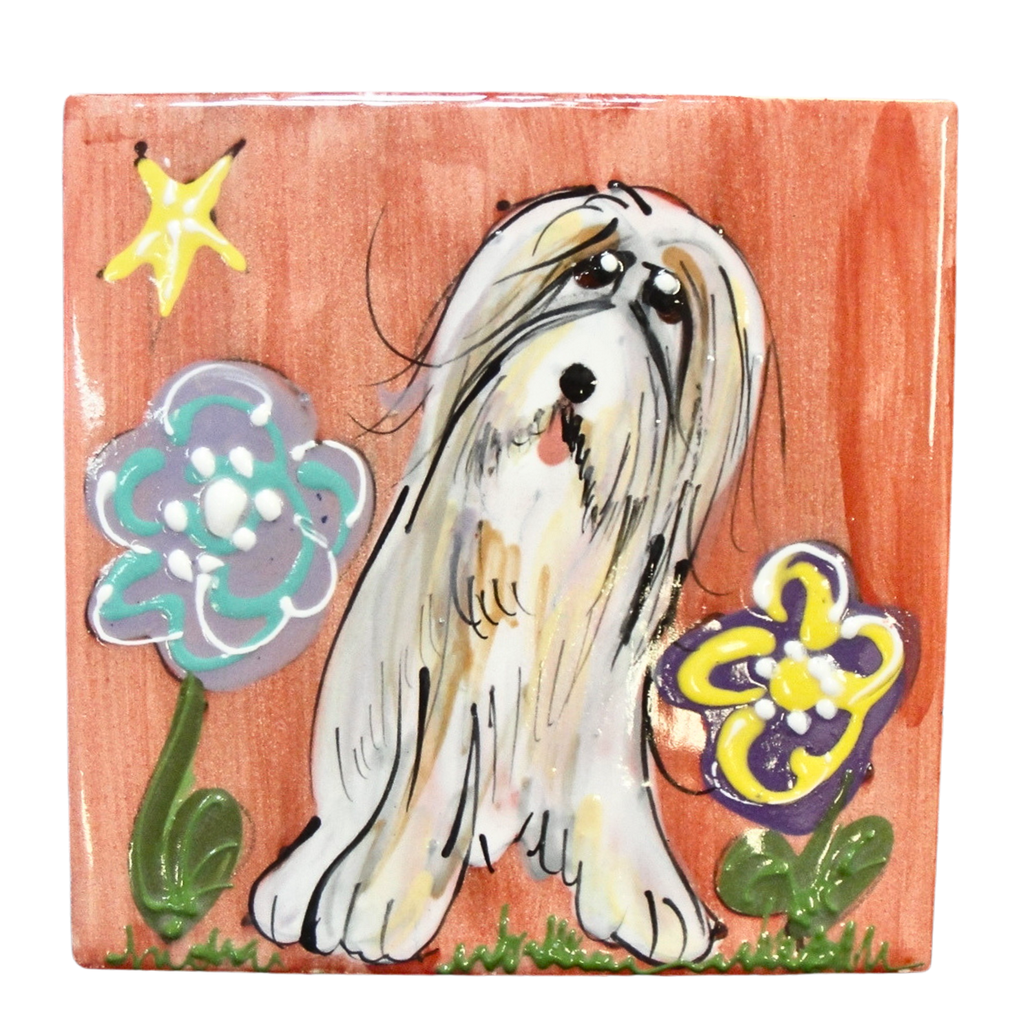 Bearded Collie Tile