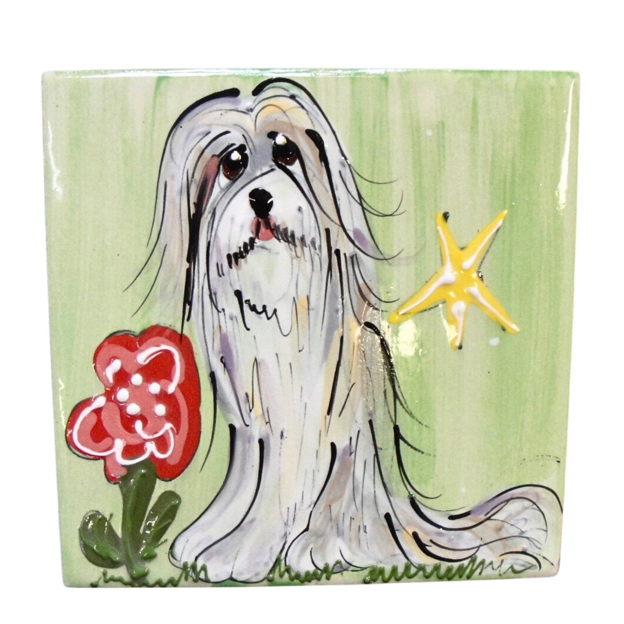 Bearded Collie Tile