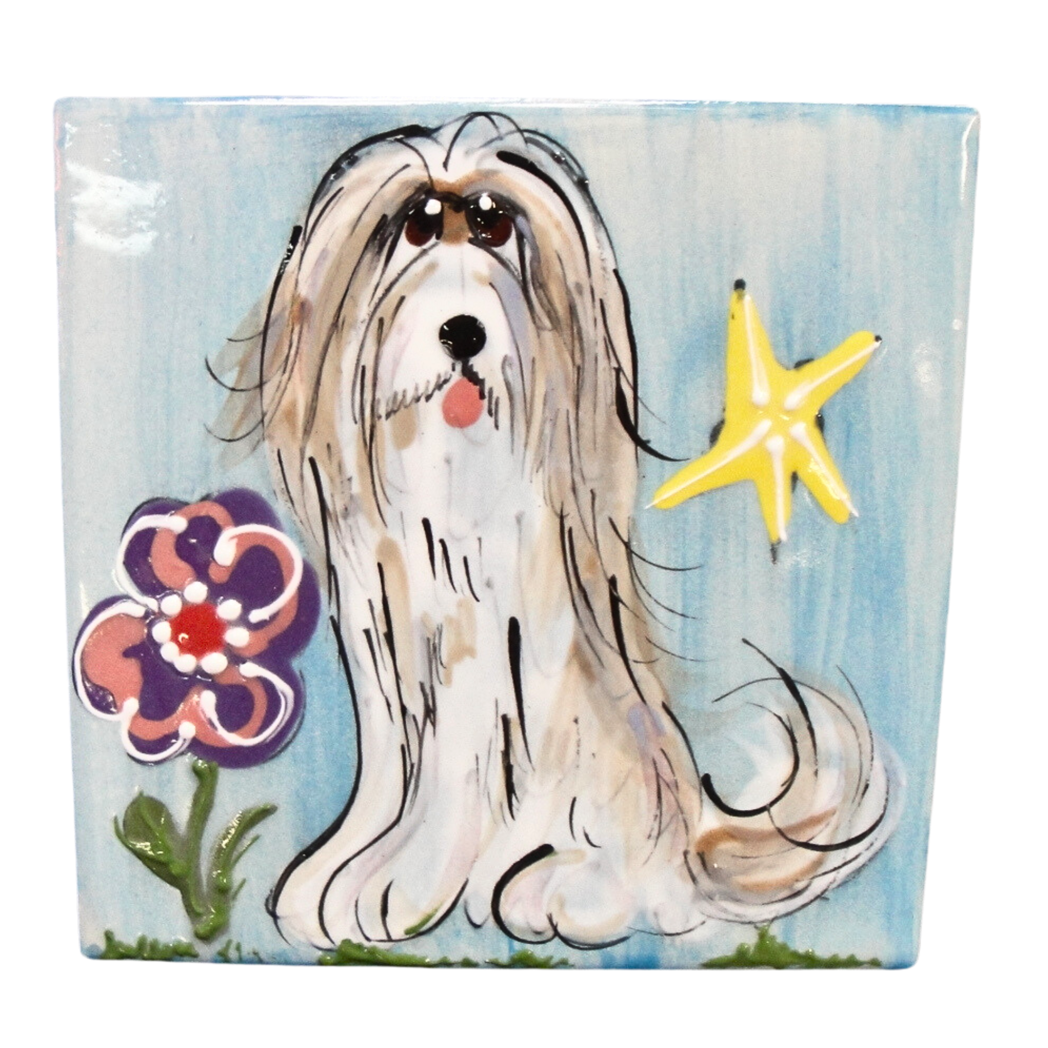 Bearded Collie Tile