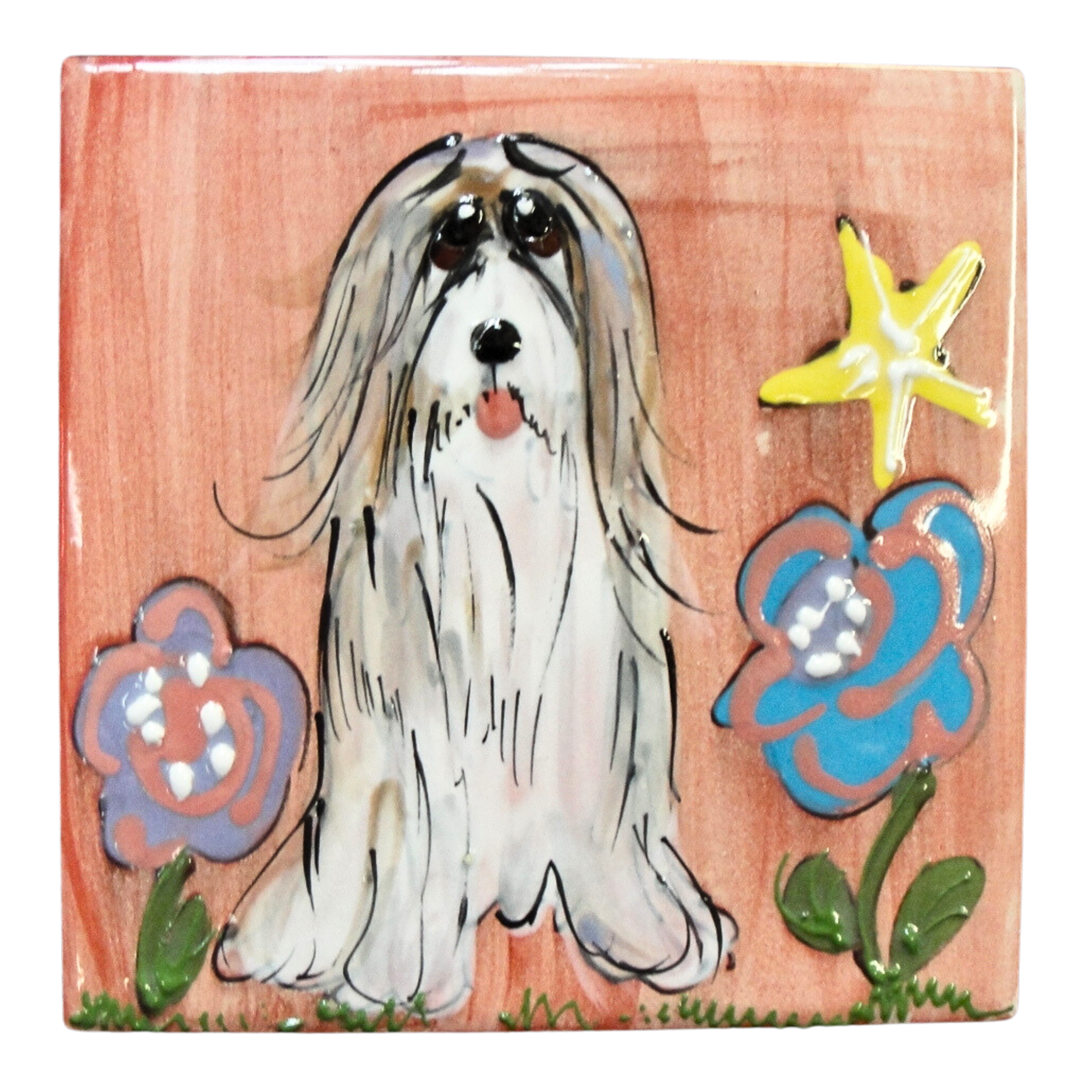 Bearded Collie Tile