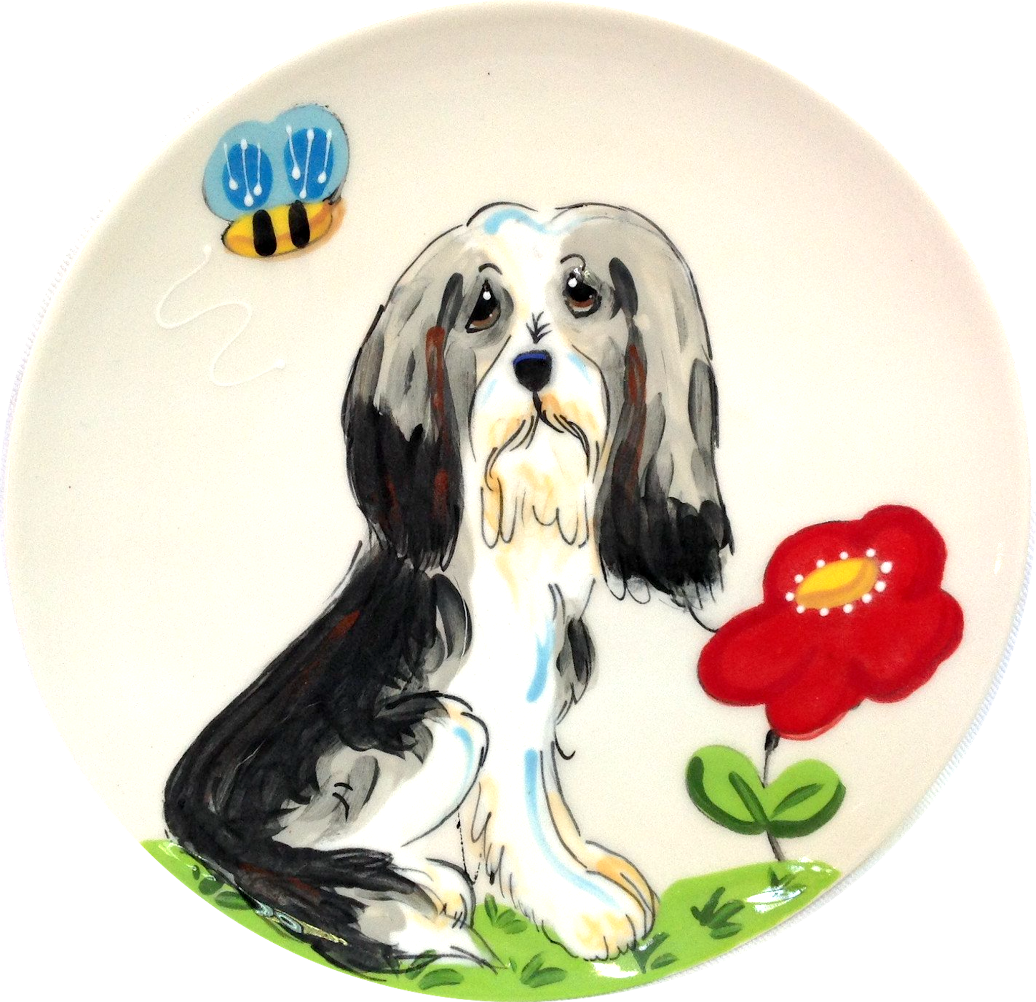 Bearded Collie Serving Plate