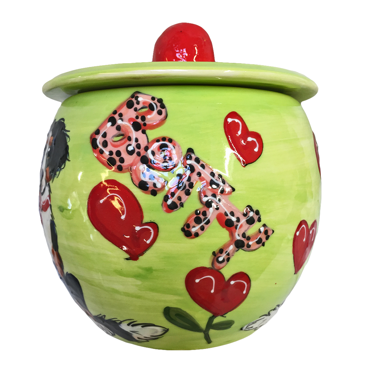 Bernese Mountain Dog Treat Jar