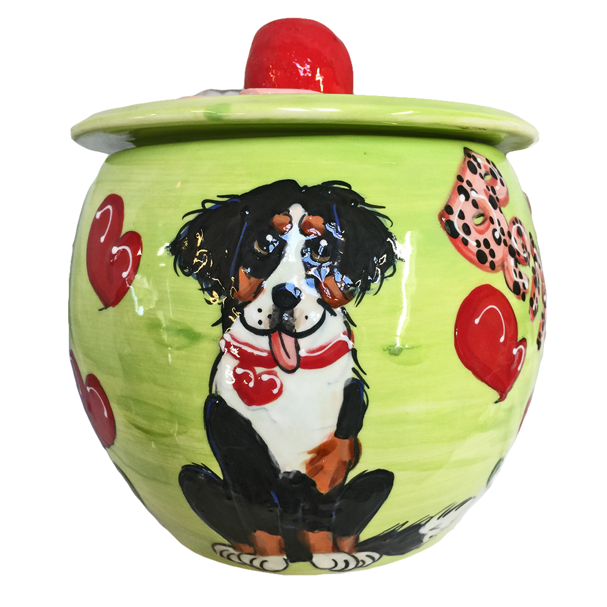 Bernese Mountain Dog Treat Jar