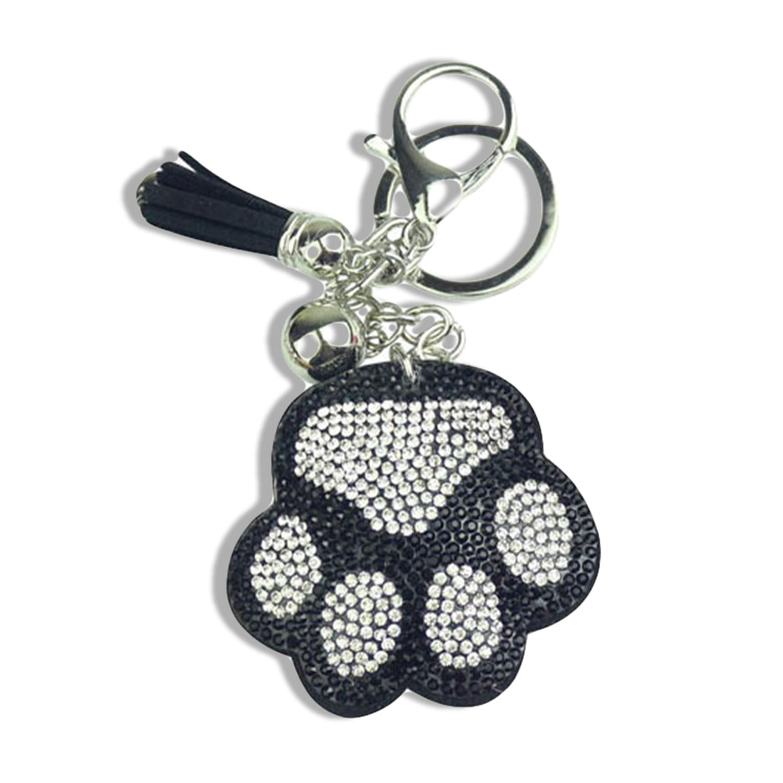 Bling Paw Print Keychain