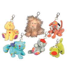 Bowzers & Meowzers Plush Key Fob