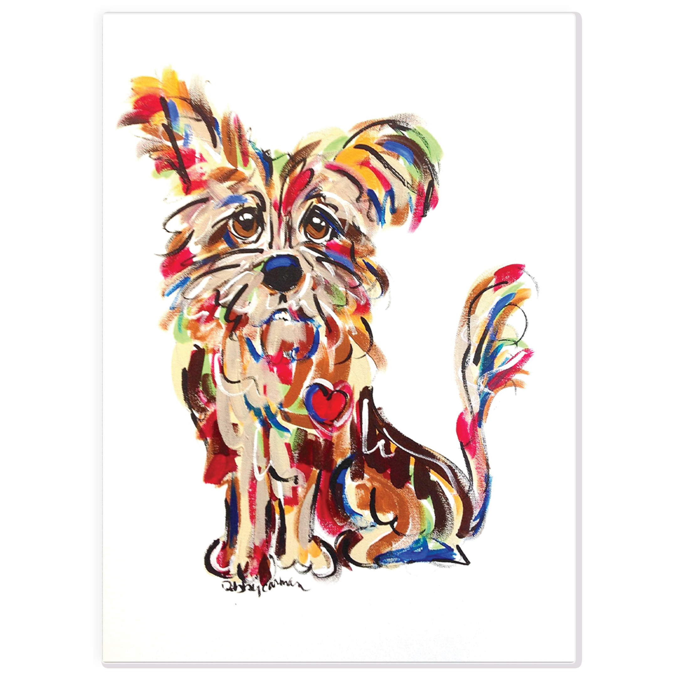 Cairn Terrier Whimsical Painting by Debby Carman