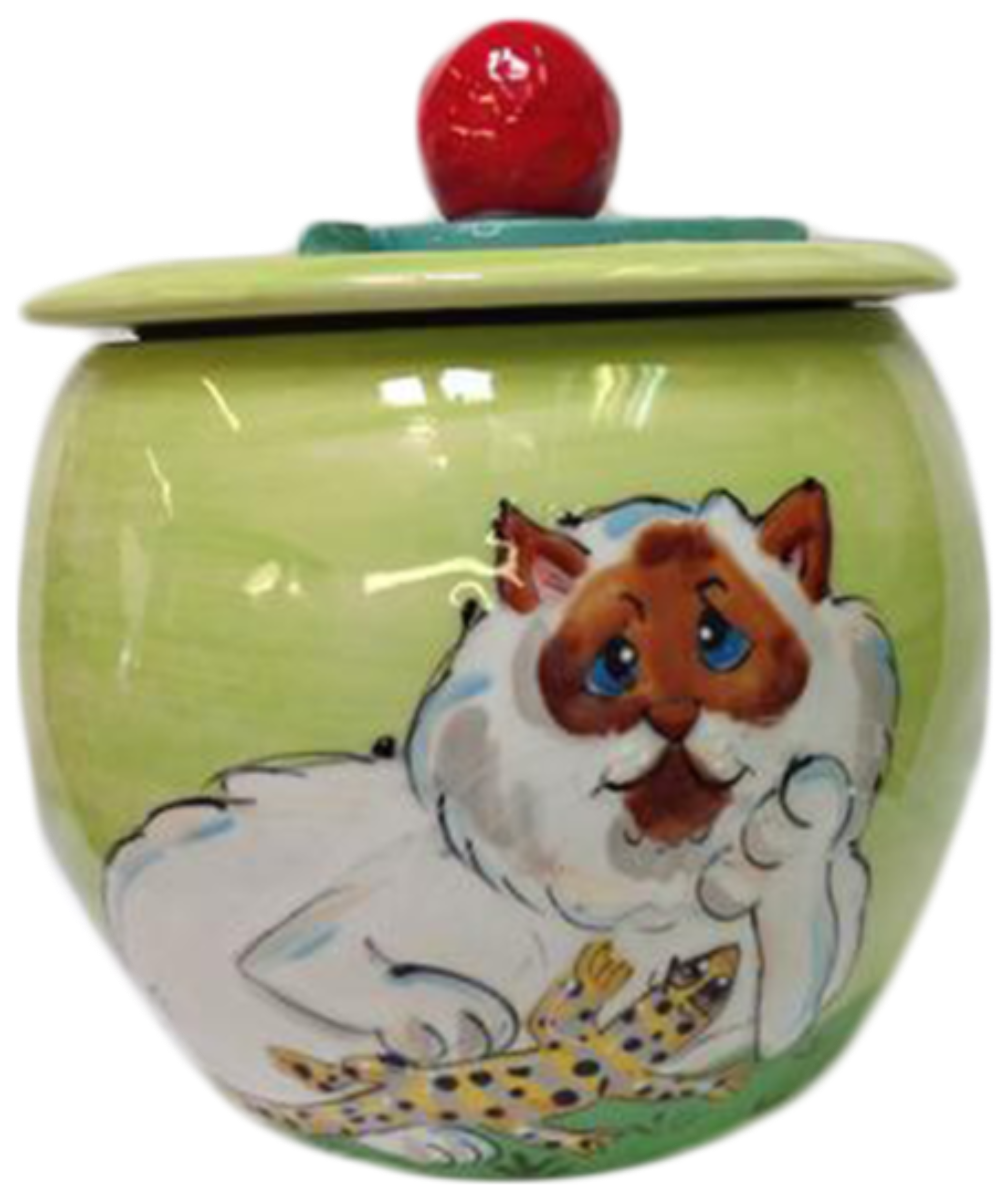 CAT FOOD STORAGE JAR CERAMIC CUSTOM