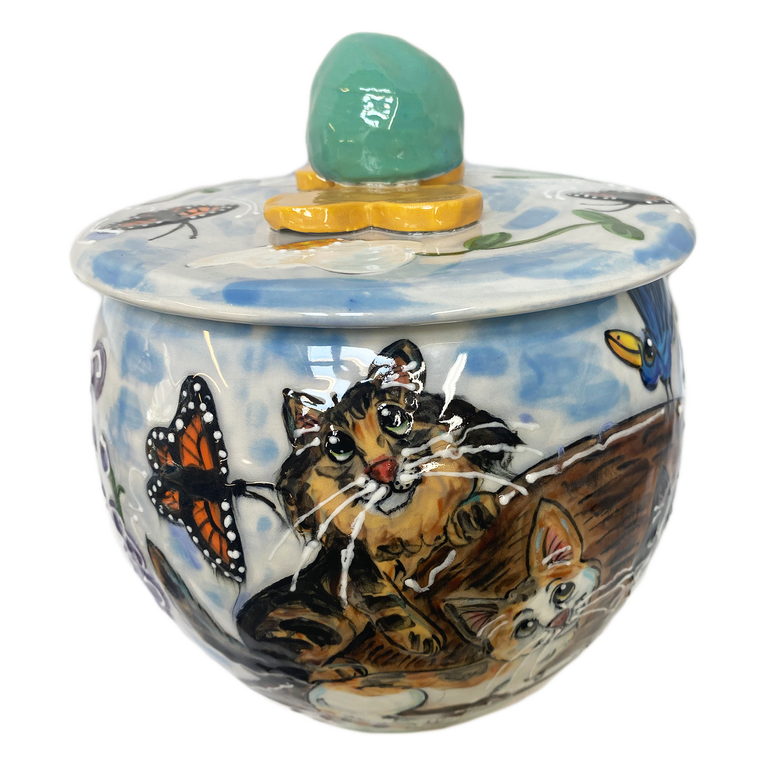 Monarch Butterfly Cookie Jar