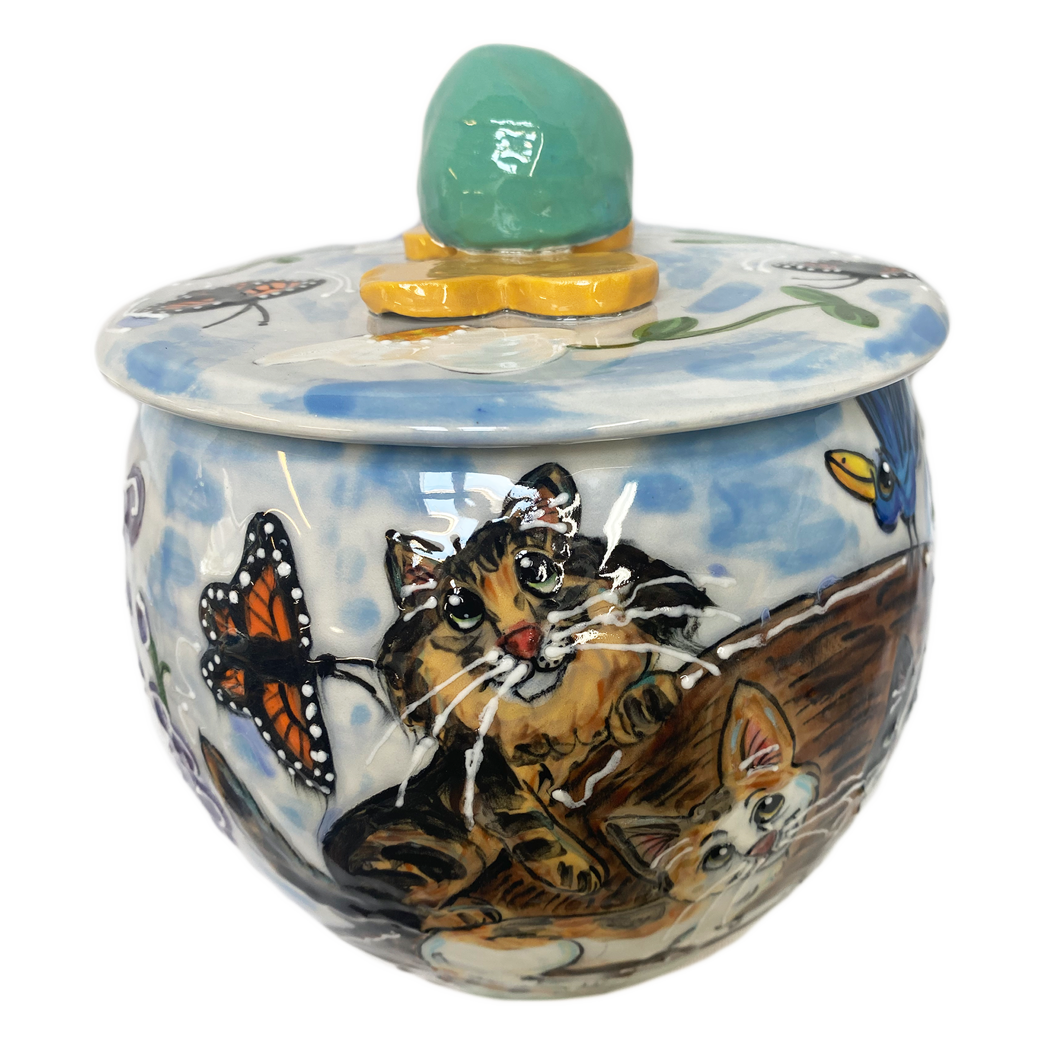 Monarch Butterfly Cookie Jar