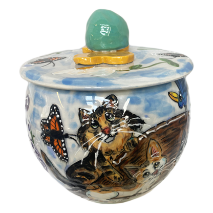 Monarch Butterfly Cookie Jar