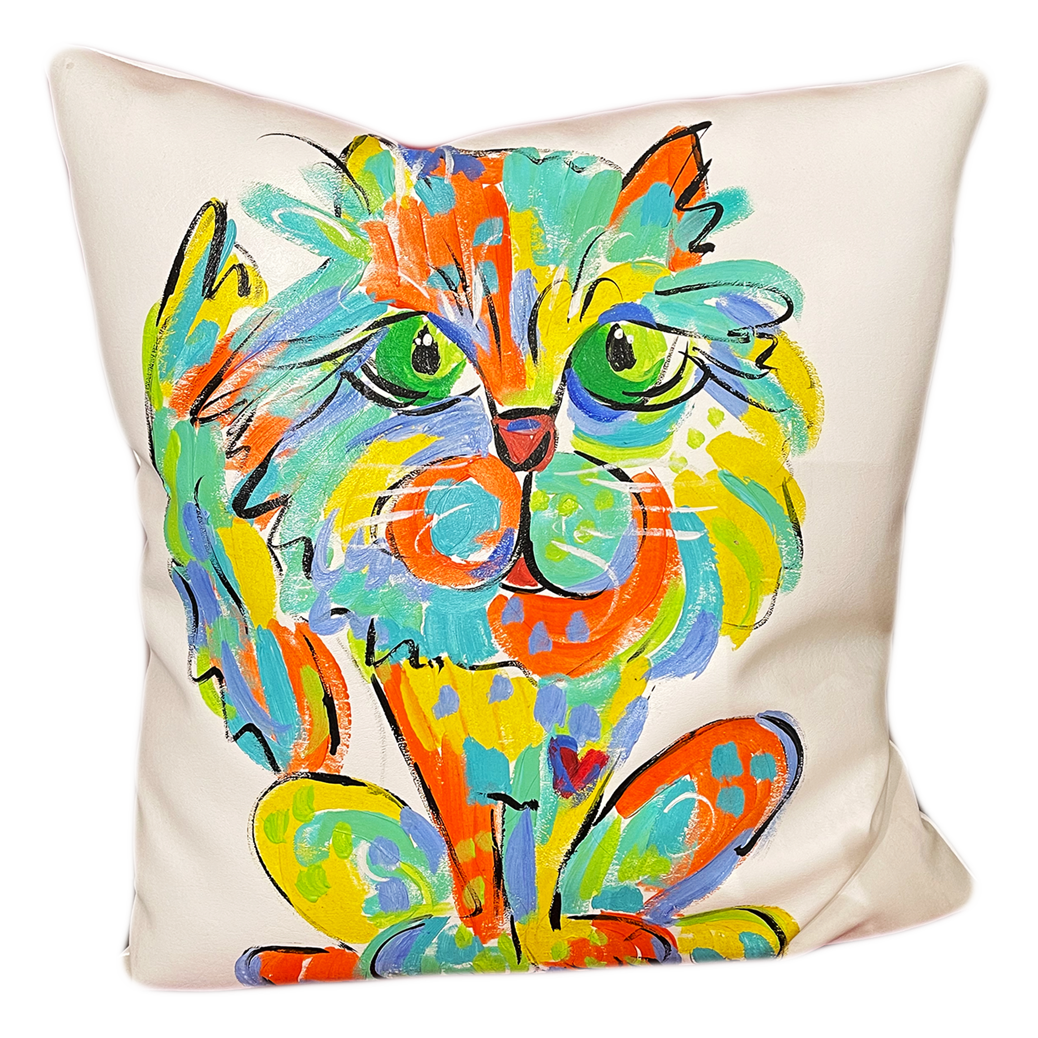 Cat Pillow - Vinyl Leather