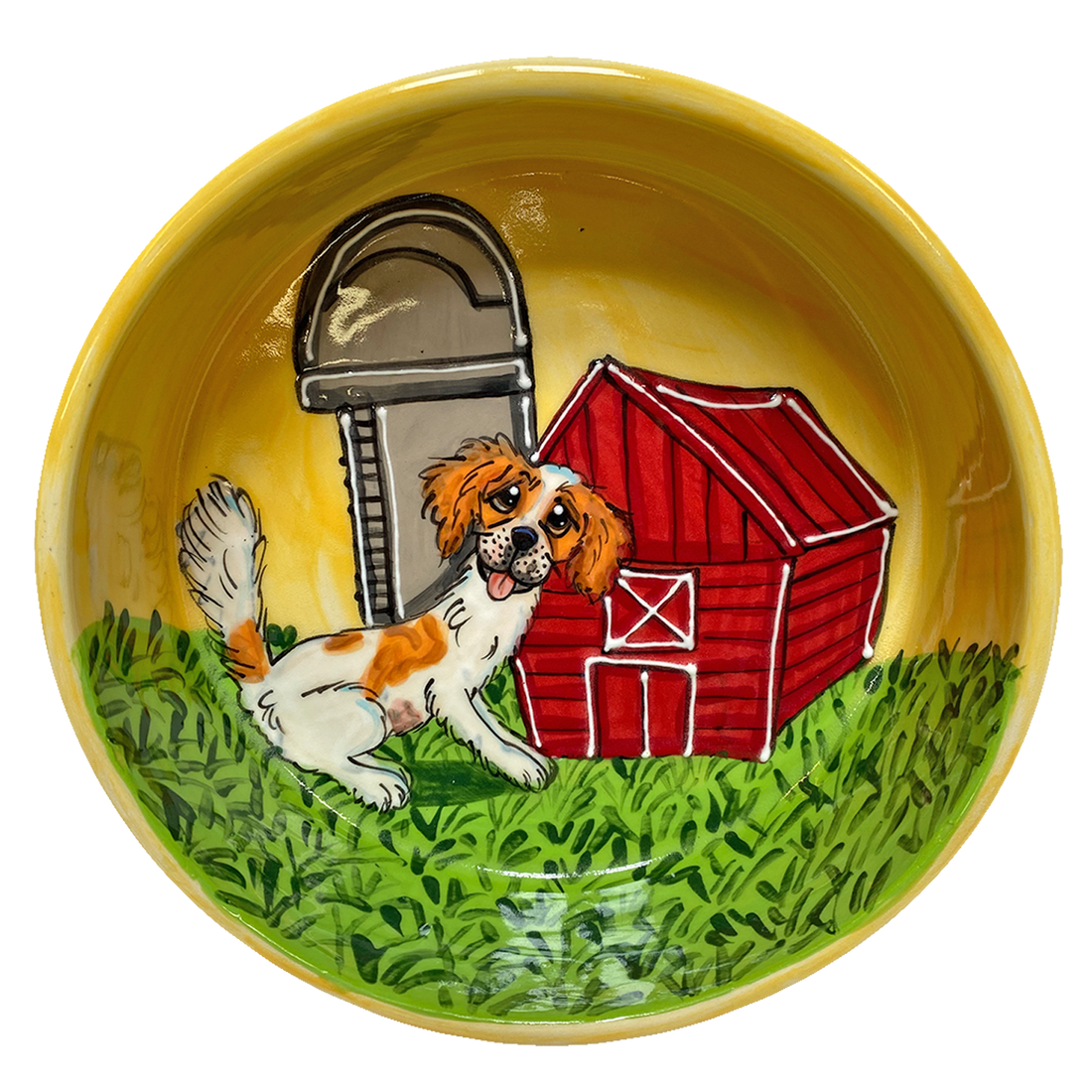 Cavalier King Charles Spaniel Ceramic Bowl Art