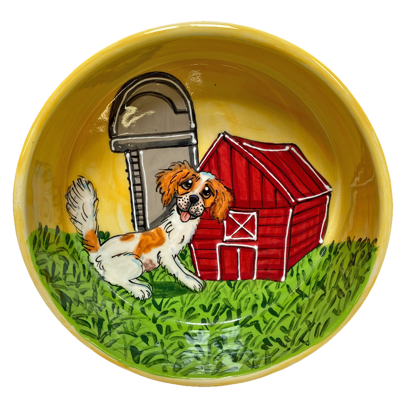 Cavalier King Charles Spaniel Ceramic Bowl Art