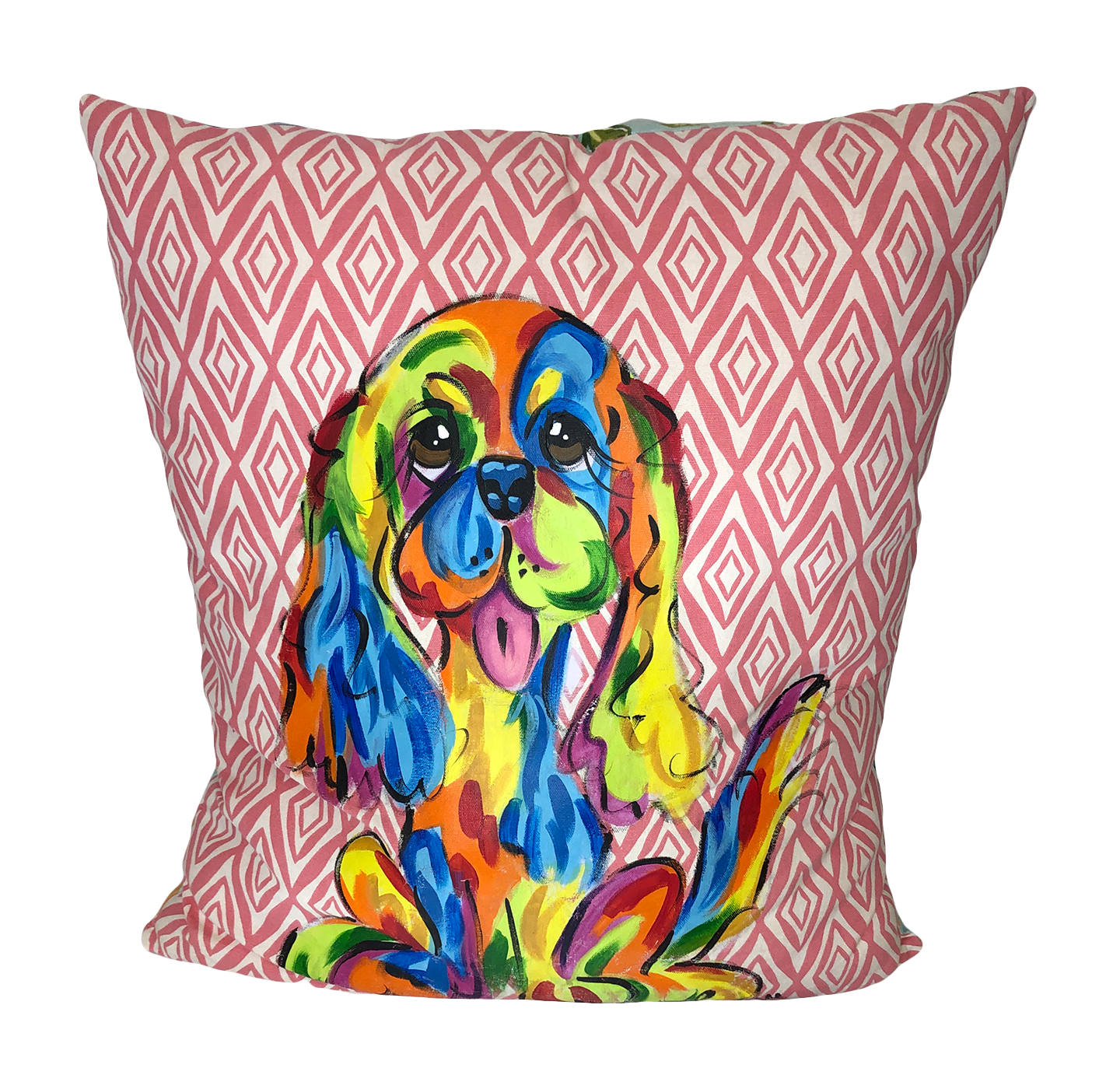 Cavalier King Charles Rainbow Palz™ Pillow