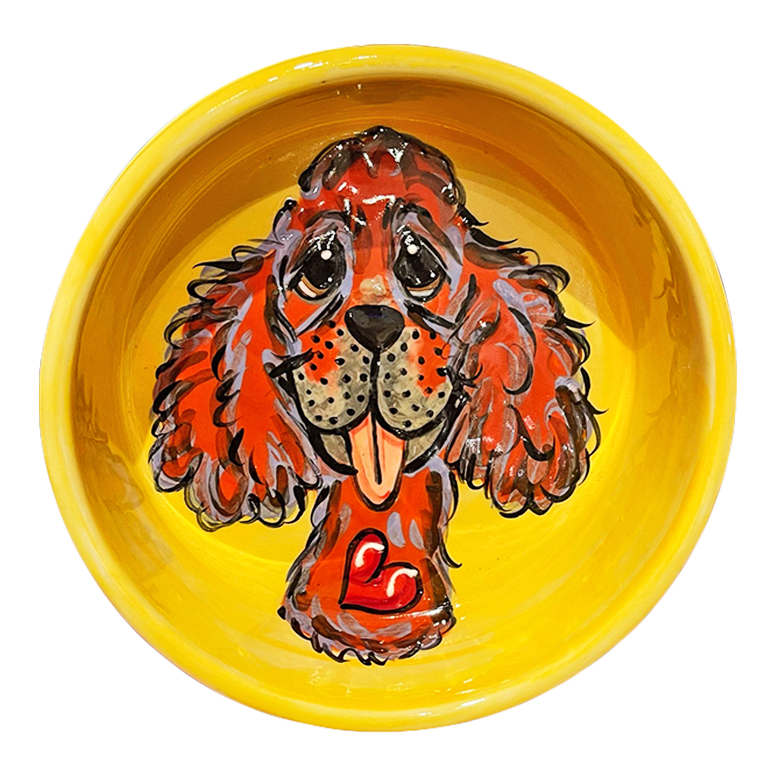 Cavalier Love Personalized Ceramic Bowl