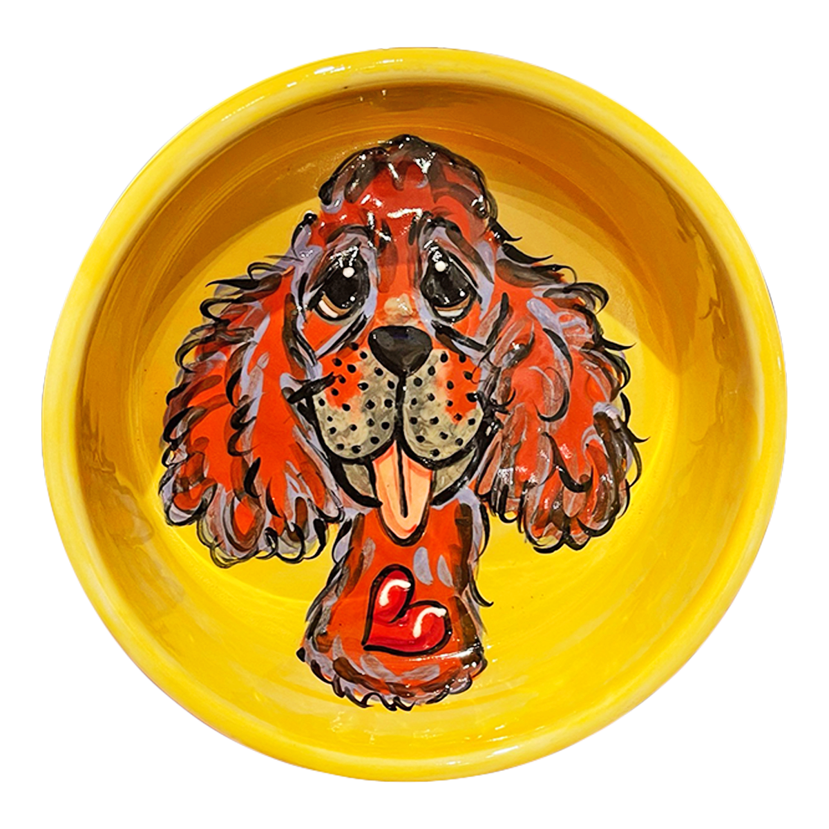 Cavalier Love Personalized Ceramic Bowl