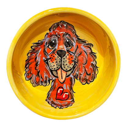 Cavalier Love Personalized Ceramic Bowl