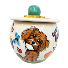 CAVAPOO ON TREAT JAR BY Debby Carman DOG LOVER GIFT COLLECTION