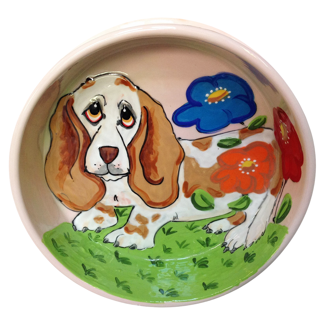 Clumber Spaniel Personalized Dog Bowl