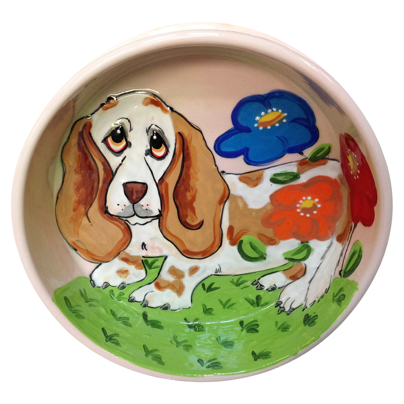 Clumber Spaniel Personalized Dog Bowl