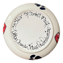 Cocker Spaniel Fluff Ceramic Saucer Bowl