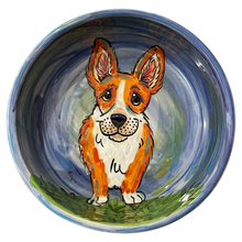 Corgi Handmade Ceramic Dog Bowl