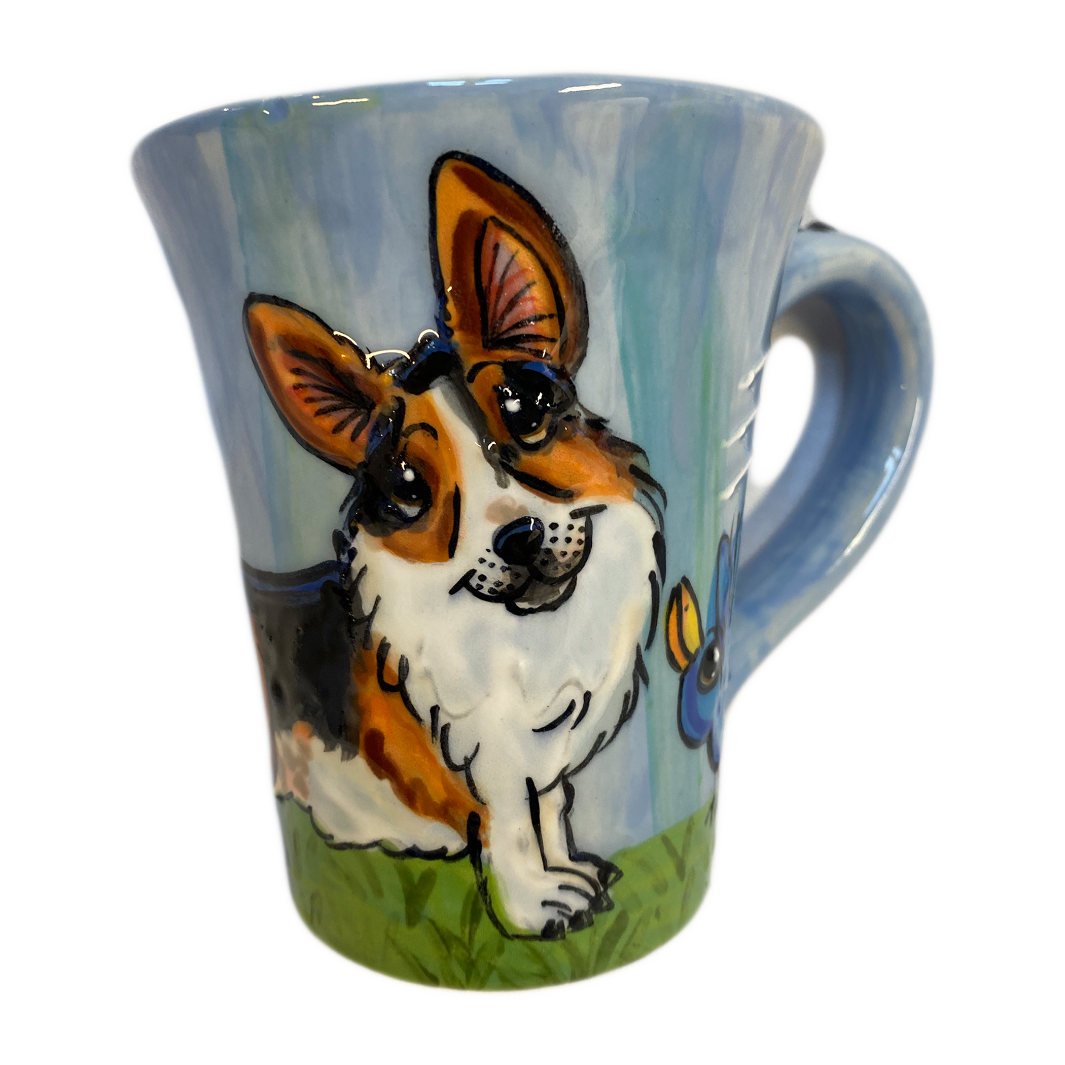 corgi dog mug by debby carman