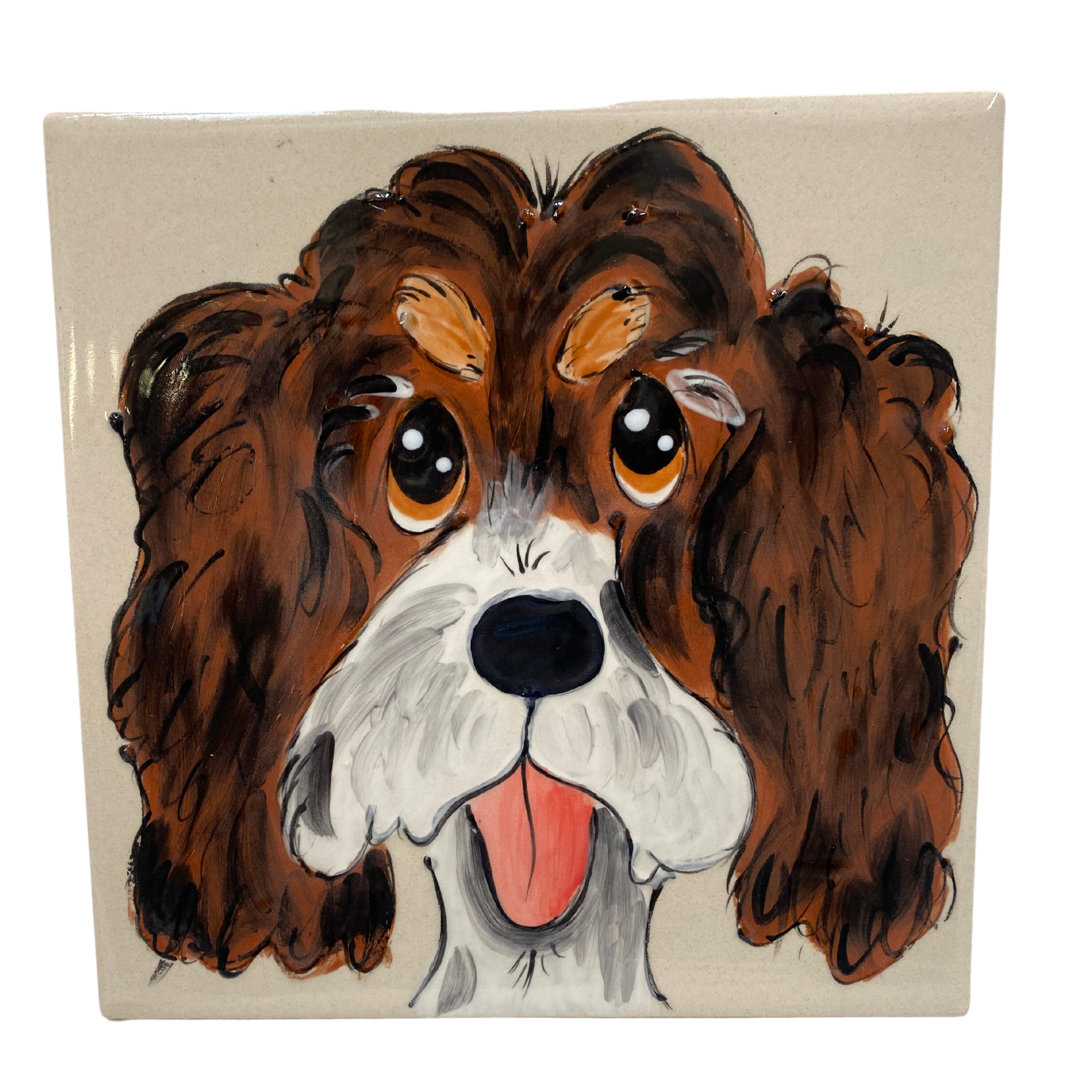 Cavadoodle Portrait Tile