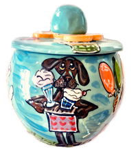 Chocolate Labrador Birthday Party Treat Jar