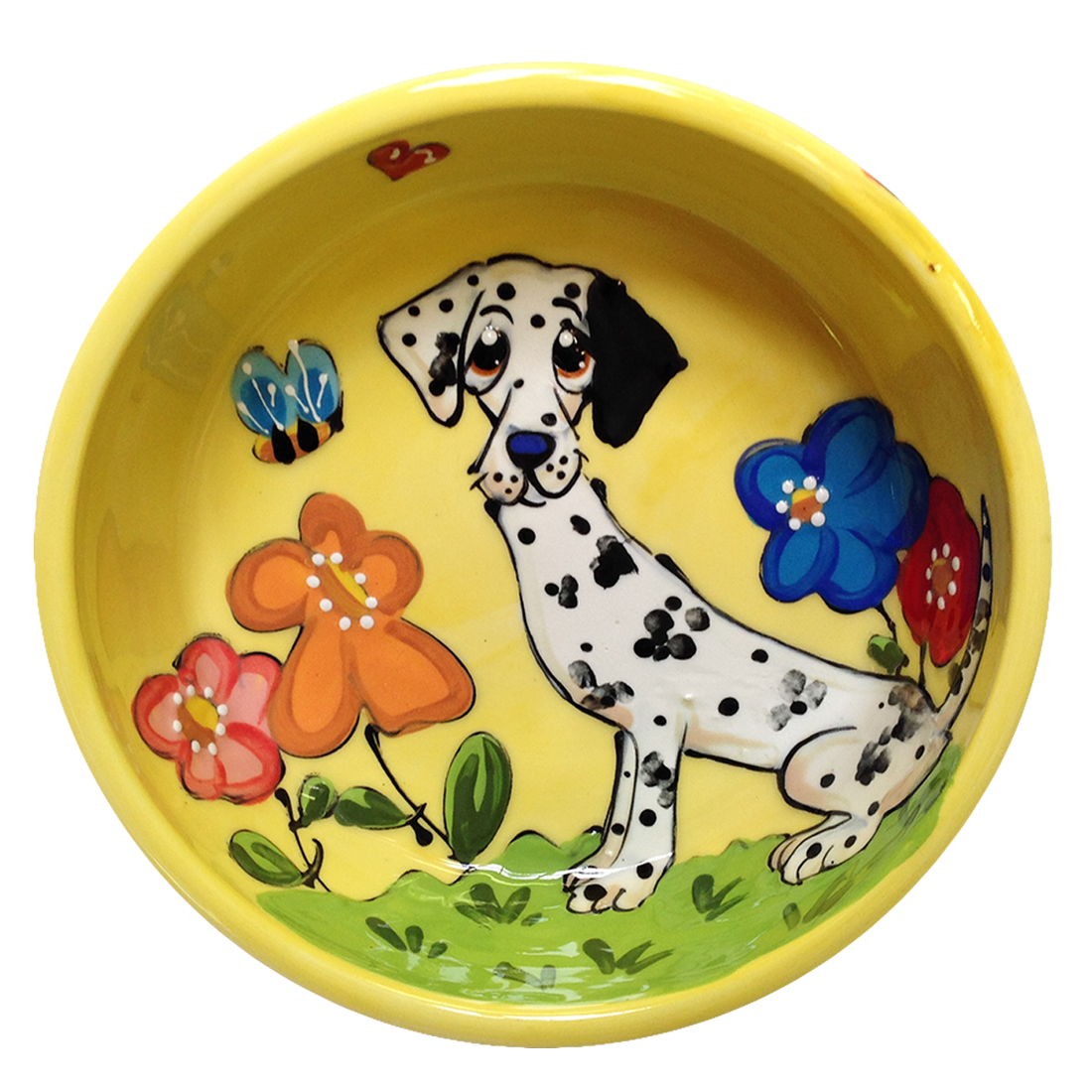 HANDMADE CUSTOM DOG BOWL CERAMIC FROM WWW.FAUXPAWPRODUCTIONS.COM