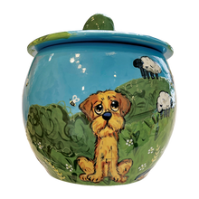 Doodle Treat Jar Handmade by Debby Carman