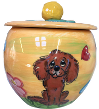 Long Haired Dachshund Ceramic Treat Jar