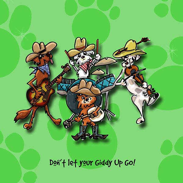 &quot;Don’t let your Giddy Up GO!&quot; WHIMSHOTS CANVAS