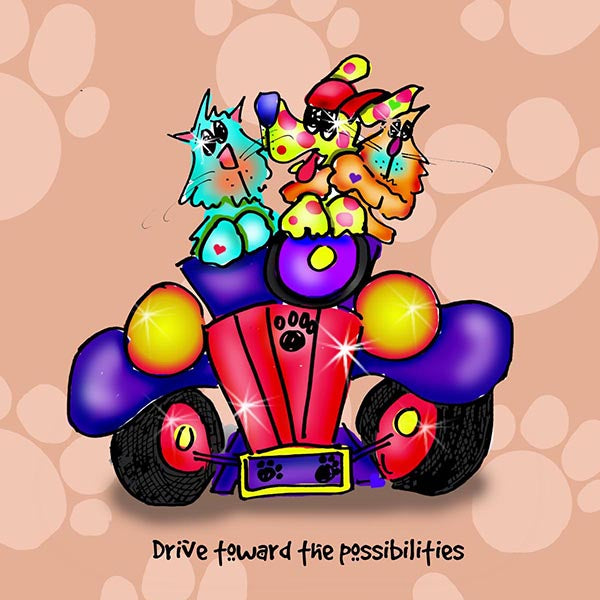 &quot;Drive toward the possibilities&quot; WHIMSHOTS CANVAS