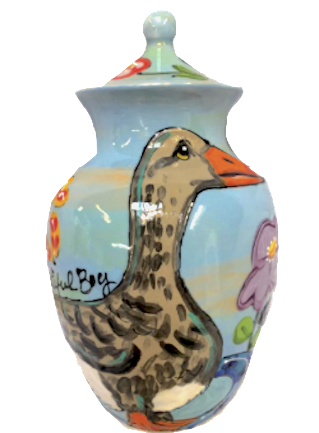 HANDMADE CERAMIC PET URN FROM WWW.FAUXPAWPRODUCTIONS.COM