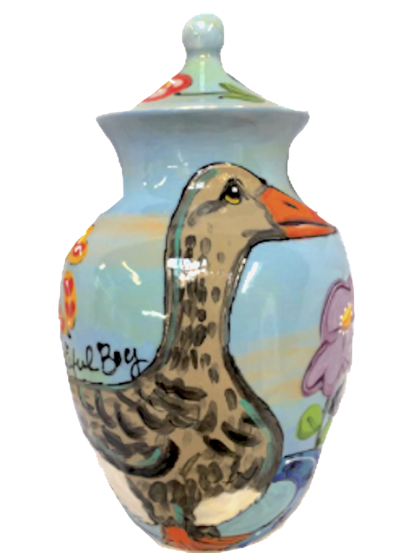 HANDMADE CERAMIC PET URN FROM WWW.FAUXPAWPRODUCTIONS.COM