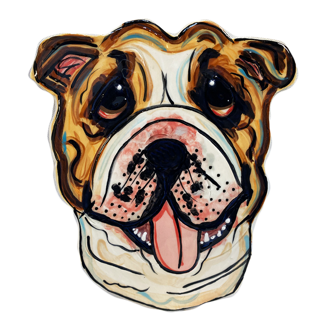 Sculpted Bulldog Tile